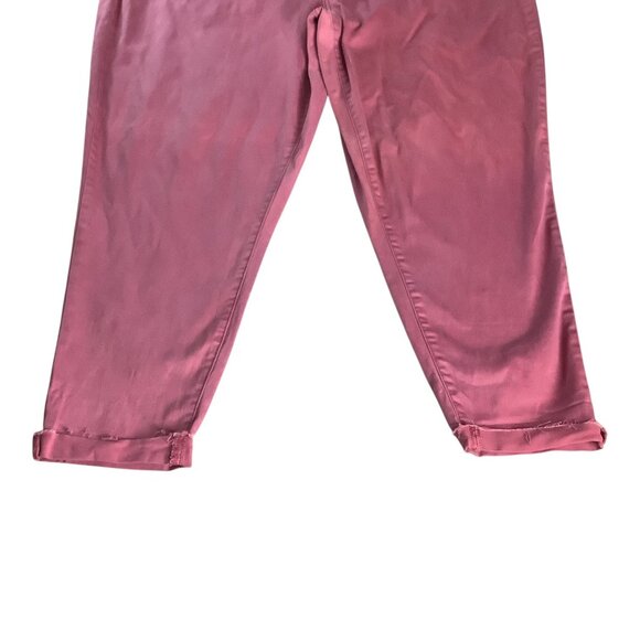 Lane Bryant Womens Super Stretch Ankle Skinny Jeans Size 26 Pink Rolled Hem - Picture 6 of 16